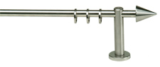 Gardinenstangen, Kollektion 12 mm, Gardinenstange aus echt Edelstahl, Artikelnummer 1252xx40, Seitenansicht Gardinenstange, www.klaus-bode.de